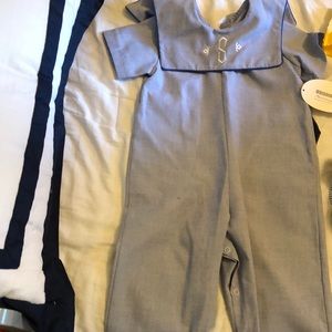 Little Boys one piece “S” monogram